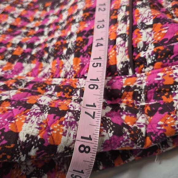 Vera Bradley Large Houndstooth Quilted Tweed Duffle Bag - Picture 3 of 13